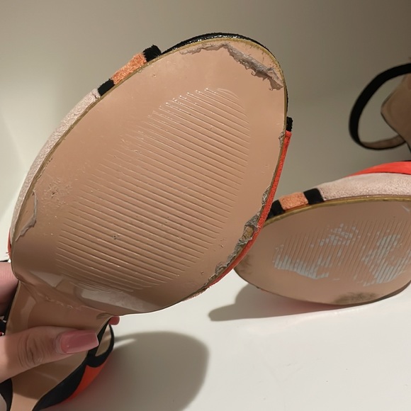 Black orange nude heels from shien - Picture 6 of 6